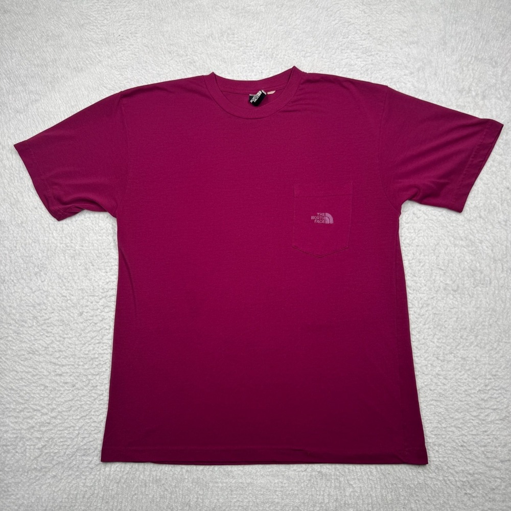 Vintage 90s The North Face T-Shirt Chest Pocket Embroidered Logo Men's Size L